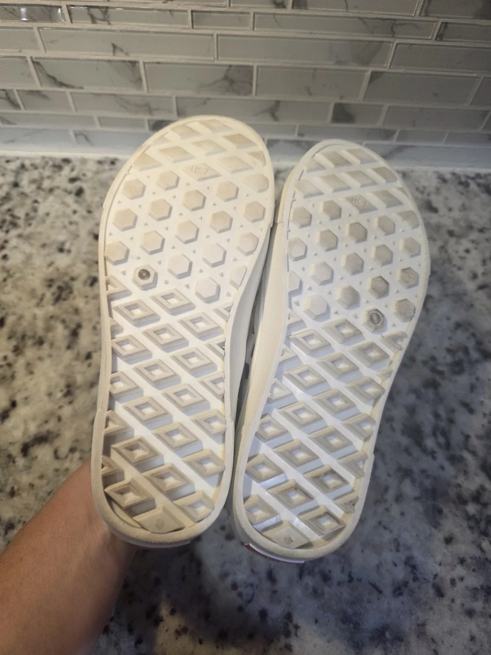 Vans White Slip-On TRK